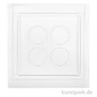 Artikelbild 1 des Artikels “Gießform - Dekoplatte mit 4 Aussparungen, 25 x 25 x 2 cm “