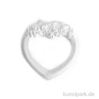 Artikelbild 1 des Artikels “Gipsrahmen - Herz mit Rosen, 65 x 70 x 13 mm “