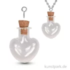 Artikelbild 1 des Artikels “Glas-Anhänger Herz Vintage Collection mit Korkverschluss - 2,2x3 cm “