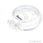 Artikelbild 1 des Artikels “Glas-Großlochradl transparent metallic - 9 mm - 14 Stück Dose | Mondstein“