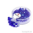 Artikelbild 1 des Artikels “Glas Schliffperlen irisierend - 4 mm - 100 Stück Dose | Saphir“