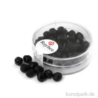 Artikelbild 1 des Artikels “Glas Schliffperlen irisierend - 6 mm - 50 Stück Dose | Schwarz - Nicht Irisierend“