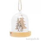 Artikelbild 1 des Artikels “Glasglocke zum Hängen - Schneemann, 8 x 6 cm “