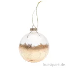 Artikelbild 1 des Artikels “Glaskugel - Baumschmuck mit Blattgold-Design, transparent, 8 cm “