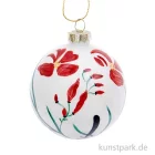 Artikelbild 1 des Artikels “Glaskugel - Baumschmuck mit Blumen, handbemalt, 8 cm “