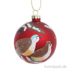 Artikelbild 1 des Artikels “Glaskugel - Baumschmuck mit Vogel, handbemalt, 8 cm “