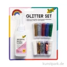 Artikelbild 1 des Artikels “Glitter-Set, 10x3g, inkl. 90g Kleber - farbig sortiert “