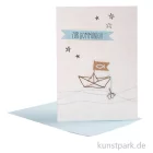 Artikelbild 1 des Artikels “Good old friends - Kommunionskarte, Boot “