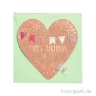 Artikelbild 1 des Artikels “Good old friends - Mini Herz Kärtchen, Happy Birthday “