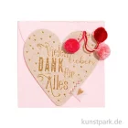 Artikelbild 1 des Artikels “Good old friends - Mini Herz Kärtchen, Vielen lieben Dank “