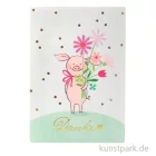 Artikelbild 1 des Artikels “Good old friends - Saubande Postkarte, Blumen, Danke “