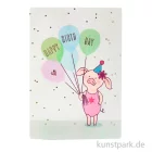 Artikelbild 1 des Artikels “Good old friends - Saubande Postkarte, Luftballons, Happy Birthday “