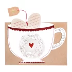 Artikelbild 1 des Artikels “Good old friends - Teetassenkarte, Herzkranz “