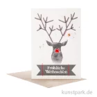 Artikelbild 1 des Artikels “Good old friends - Winter Wollkarte, Hirsch “