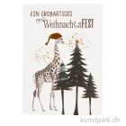 Artikelbild 1 des Artikels “Good old friends - Winterwelt Postkarte, Giraffe “