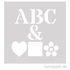 Artikelbild 1 des Artikels “Grafische Schablonen 30er Set - Alphabet A-Z, Größe 62x74 mm “