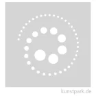 Artikelbild 1 des Artikels “Grafische Schablonen - Punkte Spirale, Größe 107x108 mm “