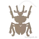 Artikelbild 1 des Artikels “Grauer Hirschkäfer aus Holz mit Hänger, Länge 15 cm “