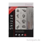 Artikelbild 1 des Artikels “Hahnemühle Zeichenset - 2 Skizzenblöcke A4 (100 Blatt) + 6 Bleistifte “