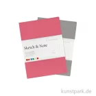 Artikelbild 1 des Artikels “Hahnemühle SKETCH & NOTE, 20 Blatt, 125g, 2 Booklets, Grey-Pink DIN A5“