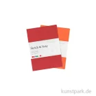 Artikelbild 1 des Artikels “Hahnemühle SKETCH & NOTE, 20 Blatt, 125g, 2 Booklets, Red DIN A6“