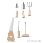 Artikelbild 1 des Artikels “Mini Handwerkzeug-Set aus Holz und Metall, 4-6,5 cm, 6 Stück sortiert “