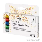 Artikelbild 1 des Artikels “KREUL Glass & Porcelain Pen Glitter Set mit 5 Stiften “