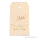 Artikelbild 1 des Artikels “Holz Anhänger - Ahoi, 4,8 x 8,2 cm “