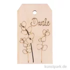 Artikelbild 1 des Artikels “Holz Anhänger - Danke, 4,8 x 8,2 cm “