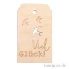 Artikelbild 1 des Artikels “Holz Anhänger - Viel Glück, 4,8 x 8,2 cm “
