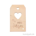 Artikelbild 1 des Artikels “Holz-Anhänger - Von Herzen, 4,7 x 8,2 cm “