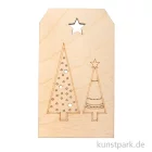 Artikelbild 1 des Artikels “Holz-Anhänger - Weihnachtsbäume, 4,8 x 8,2 cm “