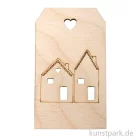 Artikelbild 1 des Artikels “Holz-Anhänger - Winterhäuser, 4,8 x 8,2 cm “