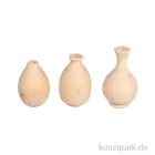 Artikelbild 1 des Artikels “Holz Deko Vase, Mini, Natur, 4,8 - 6,4 cm, 3 Stück “