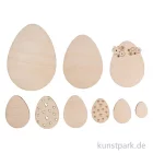 Artikelbild 1 des Artikels “Holz Ostereier, Natur, 2-8 cm, 9 Stück “