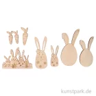 Artikelbild 1 des Artikels “Holz Osterhasen + Freunde, Natur, 4-8,8 cm, 8 Stück “