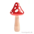 Artikelbild 1 des Artikels “Holz Pilz, Dunkelrot, Höhe 14 cm, Durchmesser 6,5 cm “
