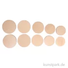 Artikelbild 1 des Artikels “Holz Platten Set, Natur, Rund, ø 7,5-10,5 cm, Stärke 4 mm, 10 Stück “
