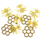 Artikelbild 1 des Artikels “Holz-Streuteile - Biene mit Klebepunkt, 2,9x2,5 cm, 10 Stück sortiert “