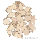 Artikelbild 1 des Artikels “Streudeko Blätter - Naturholz mit Rosegold-Glitter, 48 Stück “