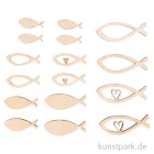 Artikelbild 1 des Artikels “Holz Streuteile Fische, Natur, 4-6 cm, 16 Stück “