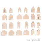 Artikelbild 1 des Artikels “Holz Streuteile Mini Haus, Natur, 2,5-3,5 cm, 24 Stück “