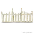 Artikelbild 1 des Artikels “Miniatur Holzzaun mit Tür - Weiß, 7x15,5 cm “