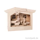 Artikelbild 1 des Artikels “Holzbausatz 3D-Motivrahmen - Krippe, 24 x 24 x 6,3 cm, 13-teilig “