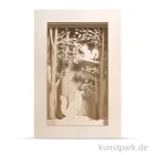 Artikelbild 1 des Artikels “Holzbausatz 3D-Motivrahmen - Wald, 20x30x6,6 cm, 15-teilig “