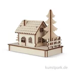 Artikelbild 1 des Artikels “Holzbausatz für 1 Häuschen, 17,5x9,4x14 cm, 30-teilig “