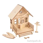 Artikelbild 1 des Artikels “Holzbausatz Strandhaus, Natur, 13,5 x 13 x 18 cm, 36-teilig “