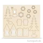 Artikelbild 1 des Artikels “Holzfiguren zum Aufstellen - Haus und Baum, 15,5x17,5 cm “