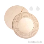 Artikelbild 1 des Artikels “Holzkreise & Holzringe - 8 teiliges Set “