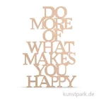 Artikelbild 1 des Artikels “Holzschrift - Do more of what makes you happy, 12,8x19,7 cm “